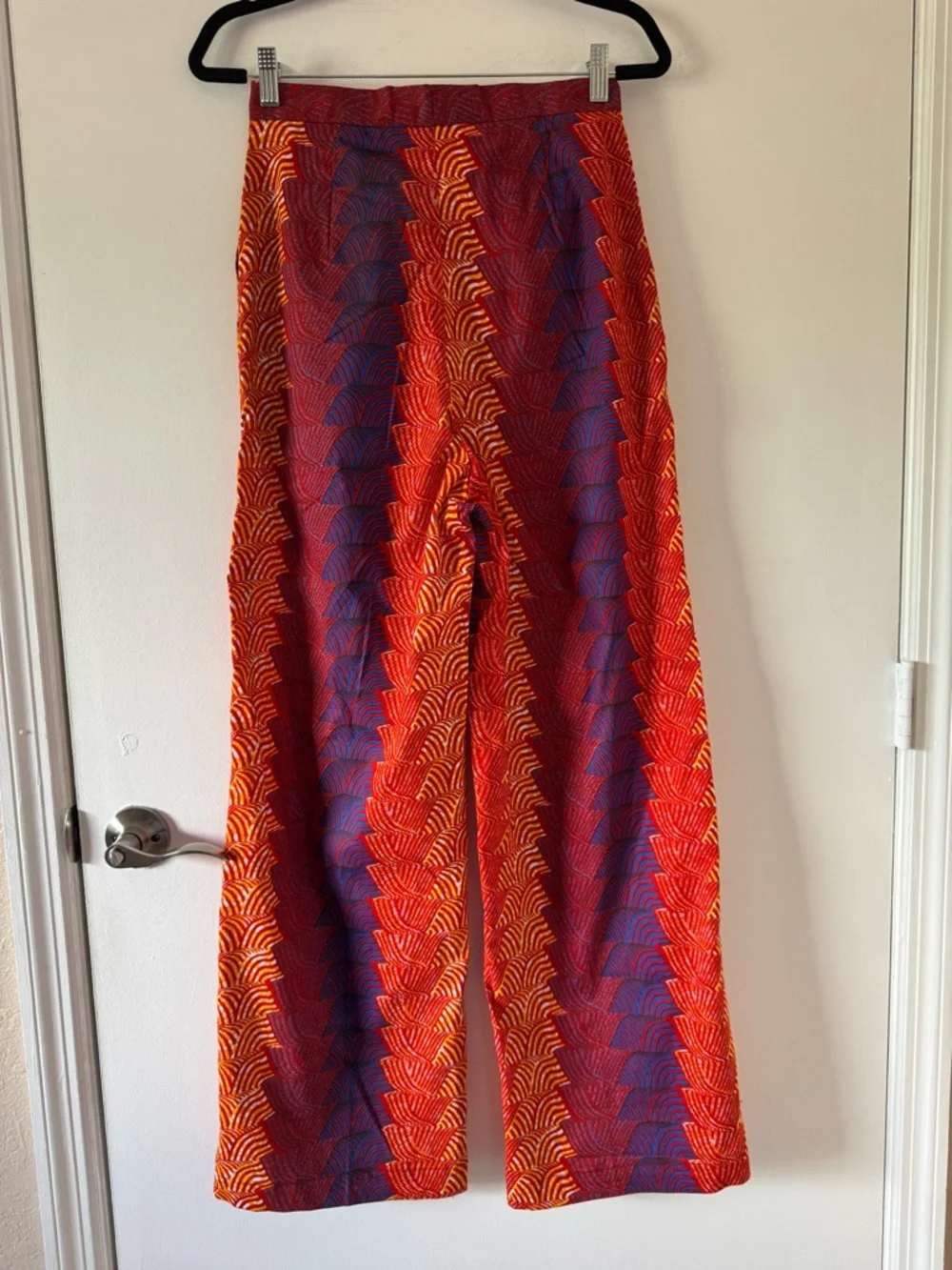 New Anthropologie SIKA Abstract-Print Wide-Leg Trousers pants Size 4 Anthro